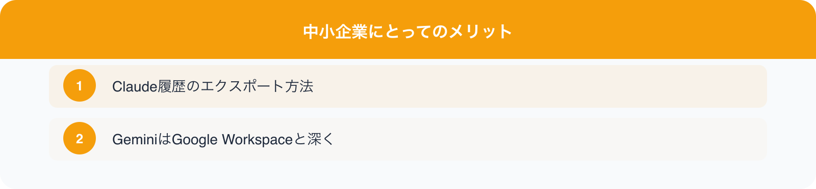 中小企業にとってのメリット のポイント