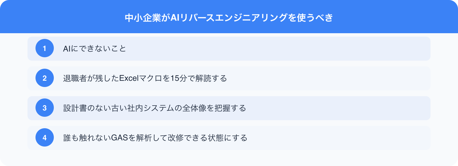 中小企業がAIリバースエンジニアリングを使うべき のポイント
