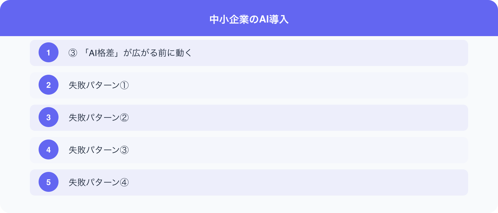 中小企業のAI導入 のポイント
